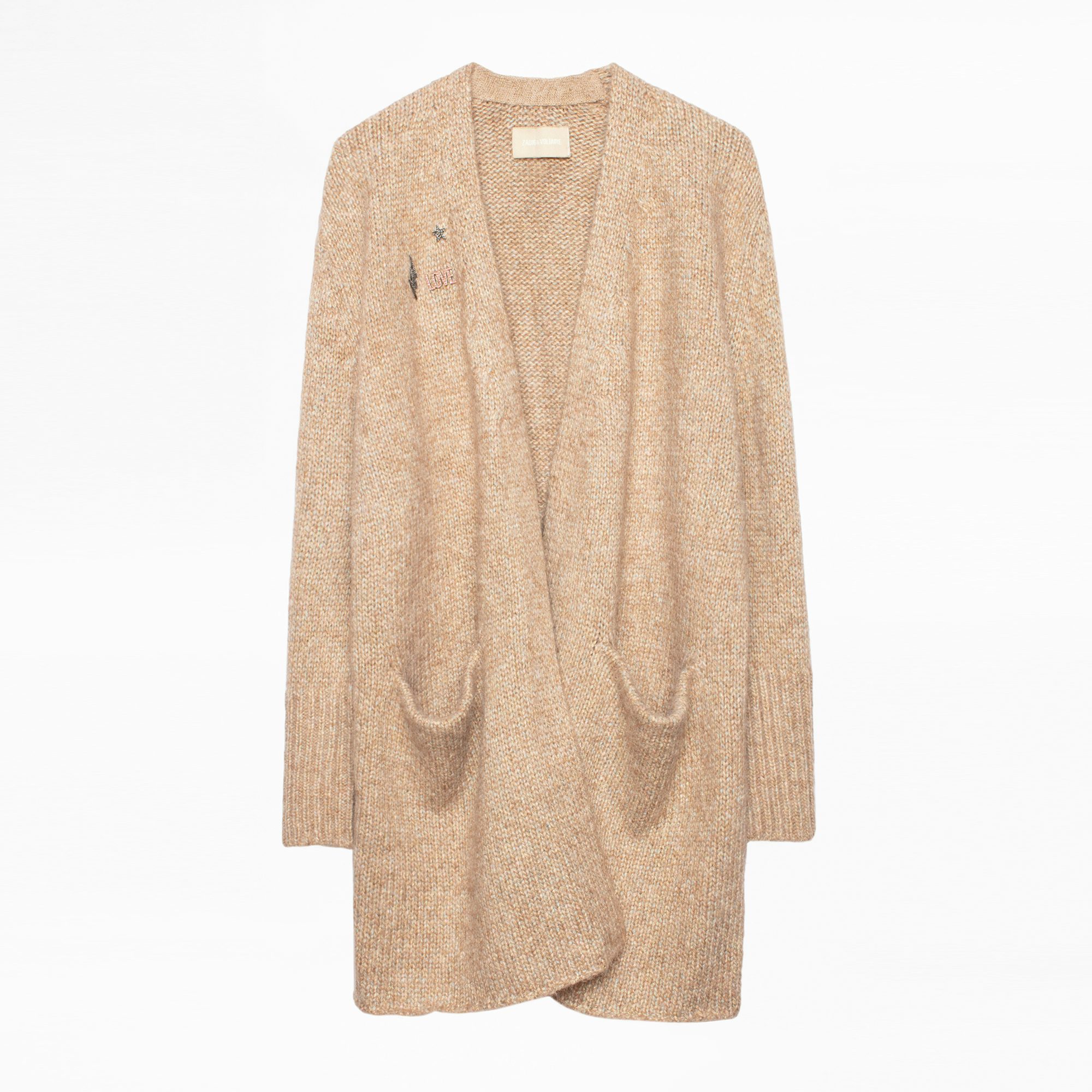 Marilou Cop Cardigan - Women’s beige cardigan